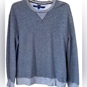Tommy Hilfiger Men's Leon Crewneck Sweatshirt Pullover, Gray, XL / TX